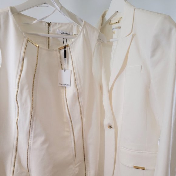 Calvin Klein Sheath - with gold zipper trim - Picture 4 of 9